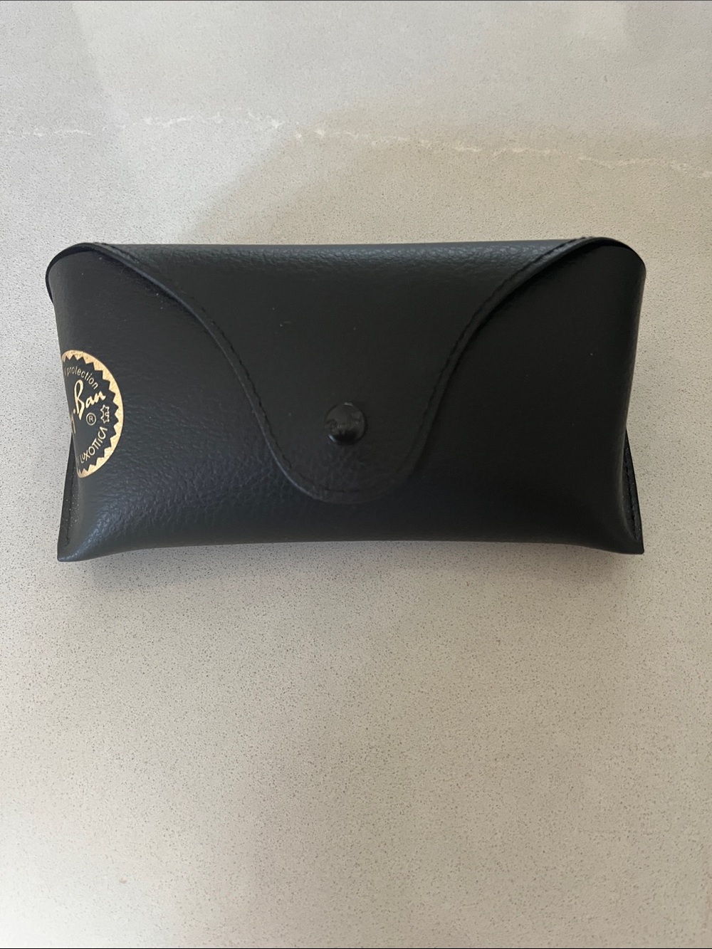 Ray-Ban Black Sunglasses Case with Gold Logo